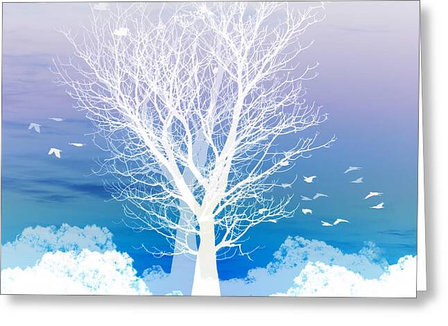Blue Greeting Cards