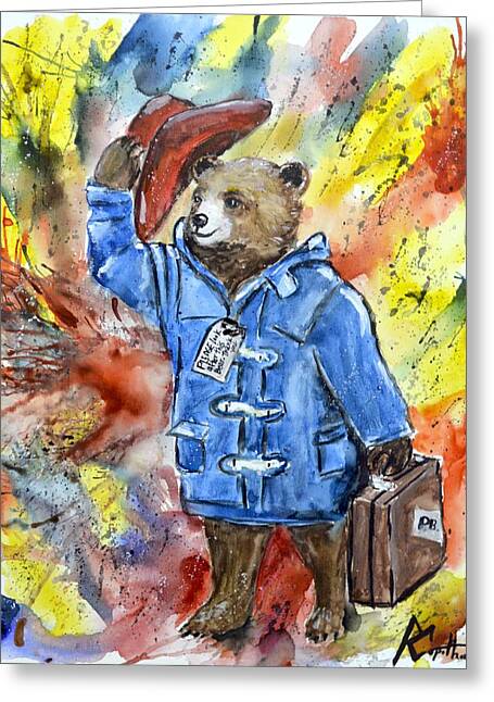 Paddington Bear Handmade Card Bear hugs