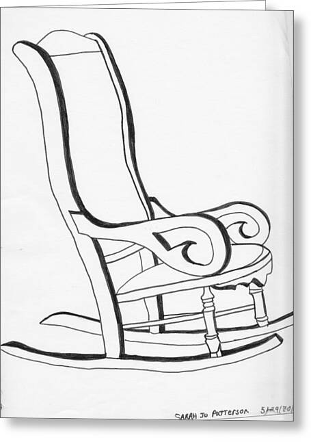 Rocking Chair Drawing By Sarah Hamilton