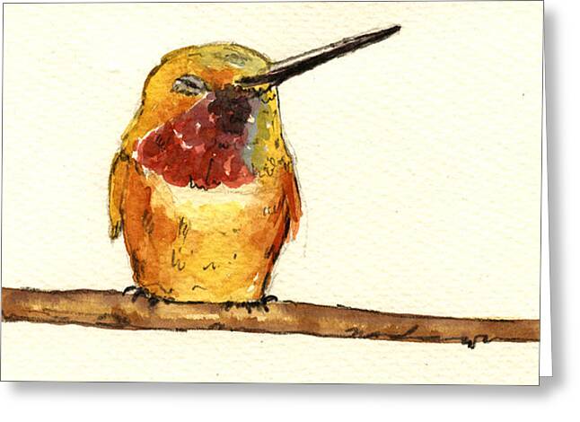 Animal Watercolors: Juan Bosco Hummingbird Greeting Cards