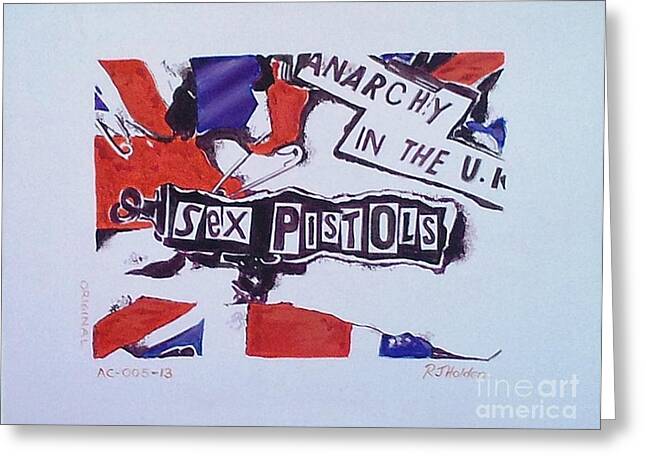 BIRTHDAY ANARCHY IN THE UK PUNK SEX PISTOLS GREETING CARD 