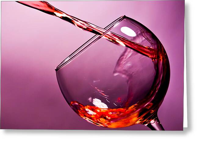 Wine Pouring Photos Greeting Cards