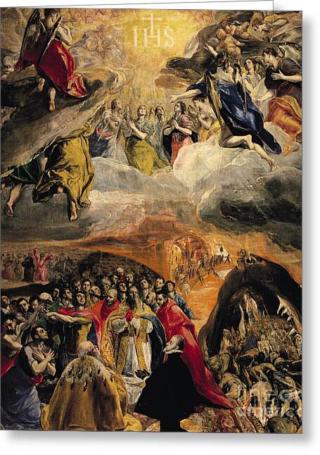 Doge Of Venice Pope Last Judgement Saved Souls Angels Three Allies Ihs Greeting Cards