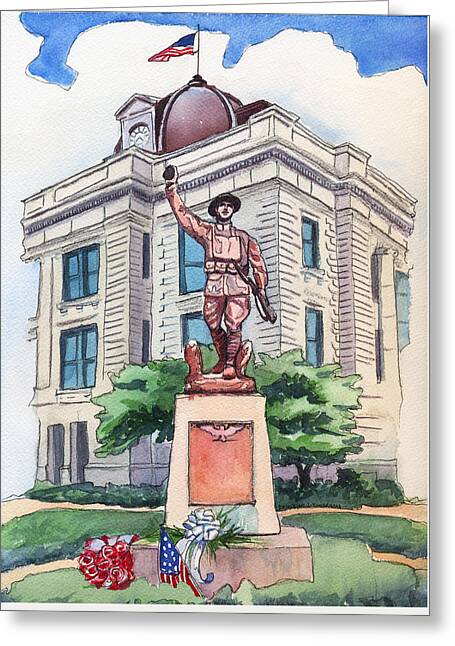 Doughboy Statue Greeting Cards