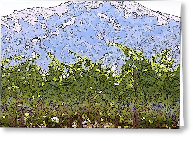 Cour De Valle Vineyard Greeting Cards