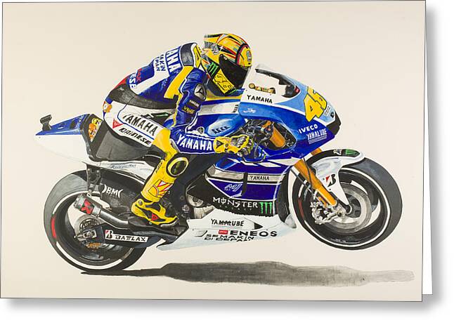 Valentino Rossi Painting by John Savage