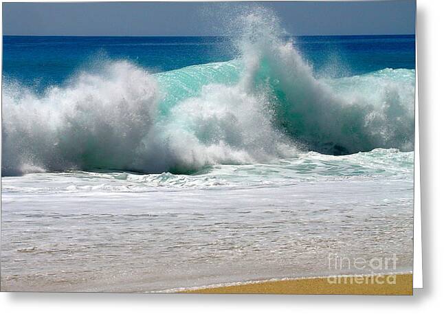 Waves Energy Greeting Cards