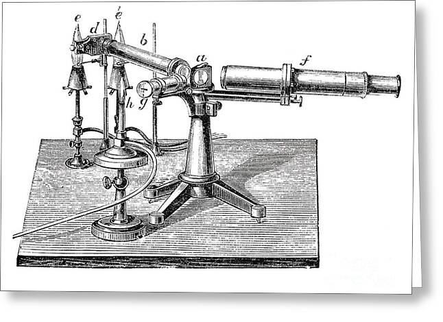 Bunsen-kirchhoff Spectroscopic Greeting Card