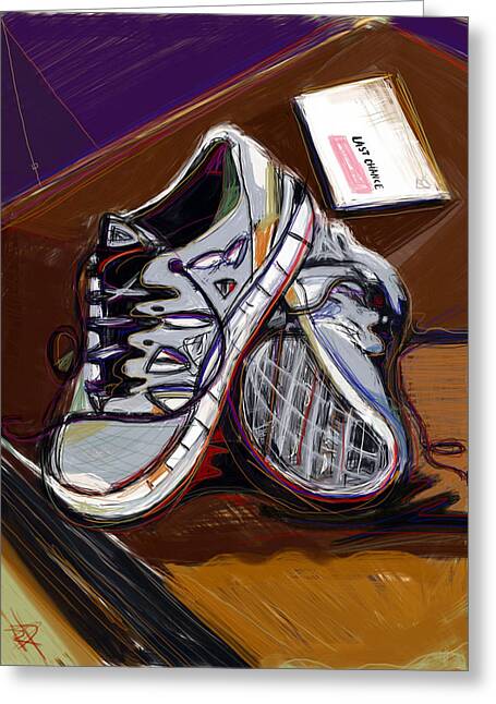Nike Running Shoes Greeting Cards