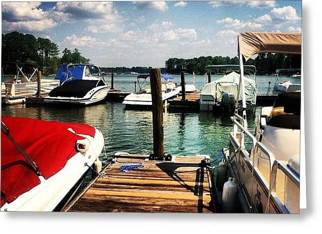 Boat Dock Greeting Cards