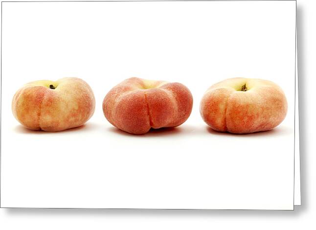 Chinese Flat Peach Greeting Cards