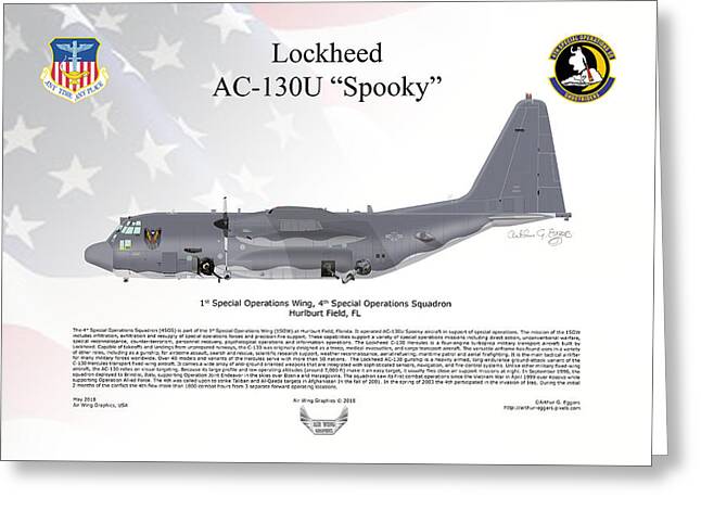 Ac-130u Spooky Greeting Cards