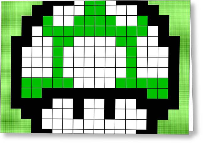Mario block 8bit Greeting Card for Sale by Jugulaire