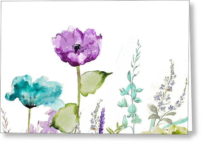 Canada art for home Wildflower GREETING CARD original flower watercolour illustration homemade floral painting from British Columbia