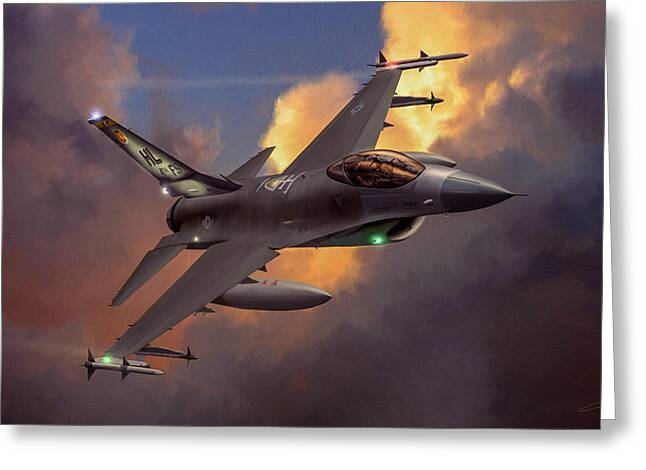 F-16 Falcon Greeting Cards