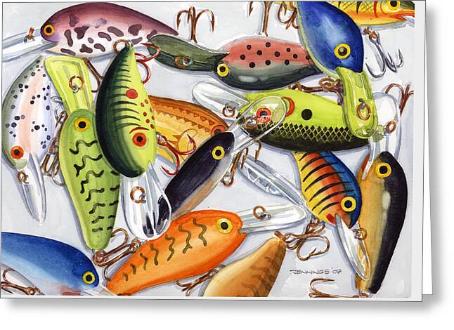 Lures Greeting Cards