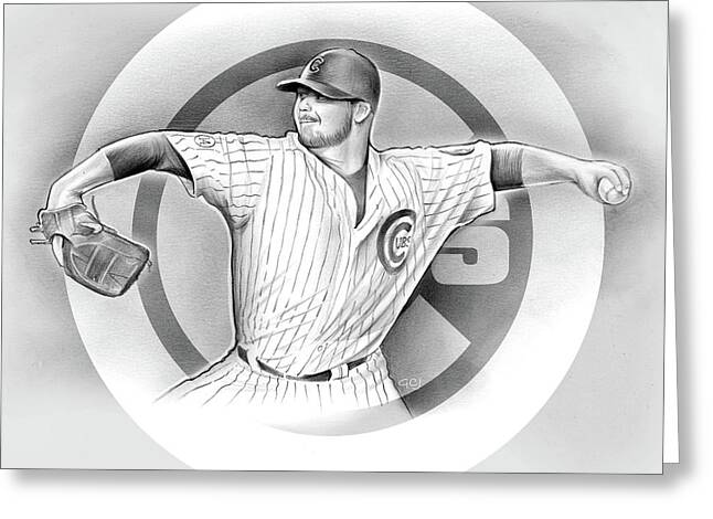Cubs Drawings Greeting Cards