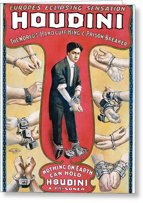 Vintage Magician Posters Greeting Cards