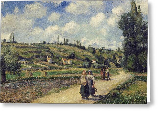 The Auvers Road Greeting Cards