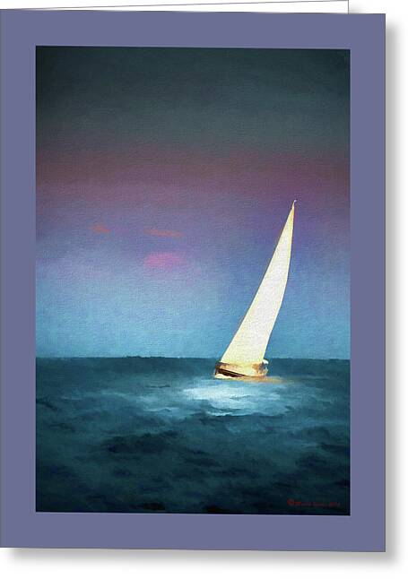 Sailing On A Windy Day Greeting Cards