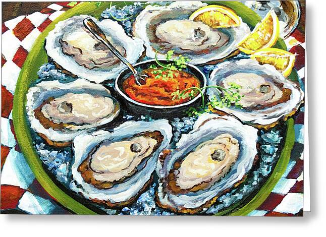 Oysters Greeting Cards