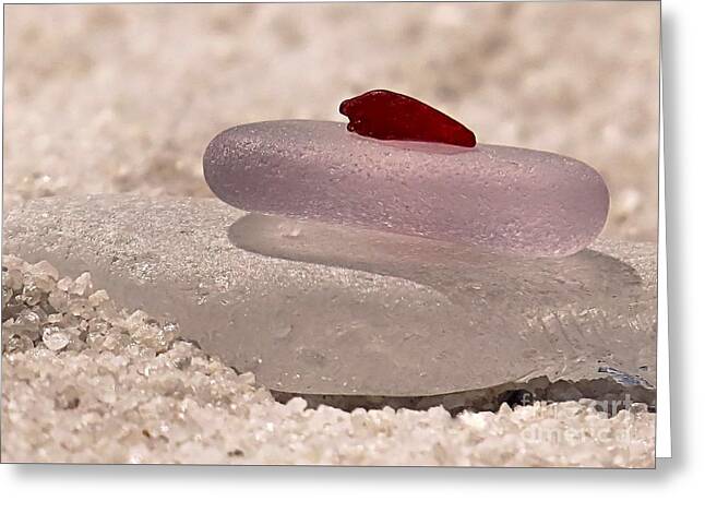 Pale Pink Sea Glass Greeting Cards