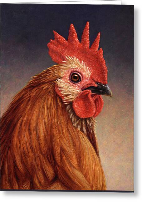 Rooster Portrait Greeting Cards