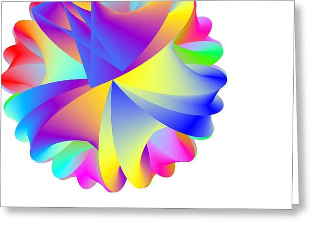 Rainbow Cluster Greeting Card by Michael Skinner