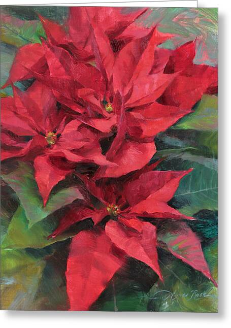 Poinsettia Greeting Cards
