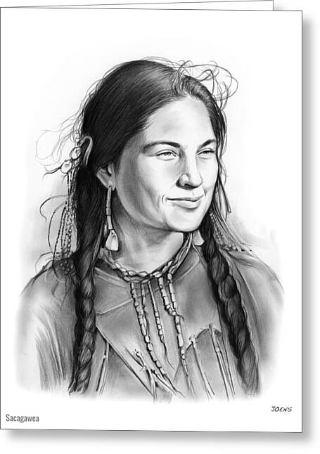 Sacagawea Drawing by Greg Joens