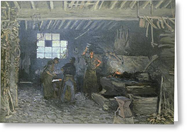 The Forge At Marly-le-roi Greeting Cards