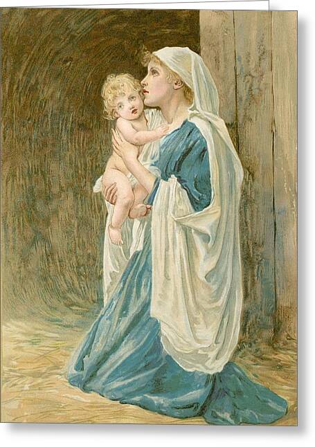 Bible Virgin Mary Jesus Christ Sentimental Sentimentality Greeting Cards