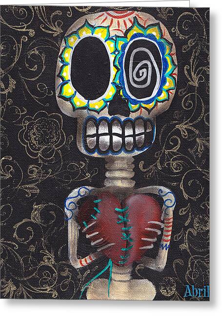 Day of the Dead Inspired Paintings Greeting Cards