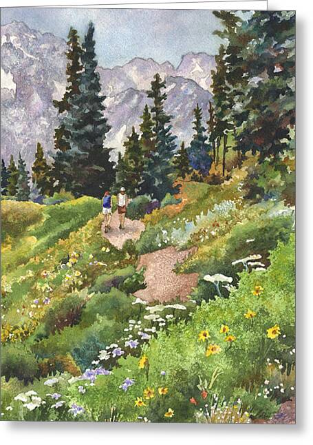 Hiker Greeting Cards