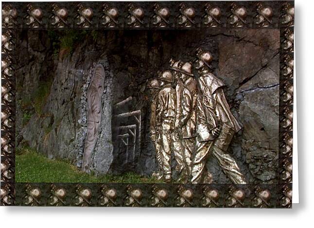 Mines And Miners Mixed Media Greeting Cards