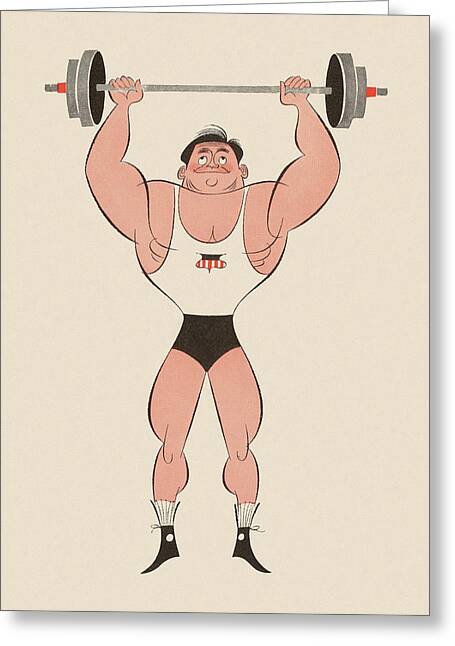 Body Builder Greeting Cards