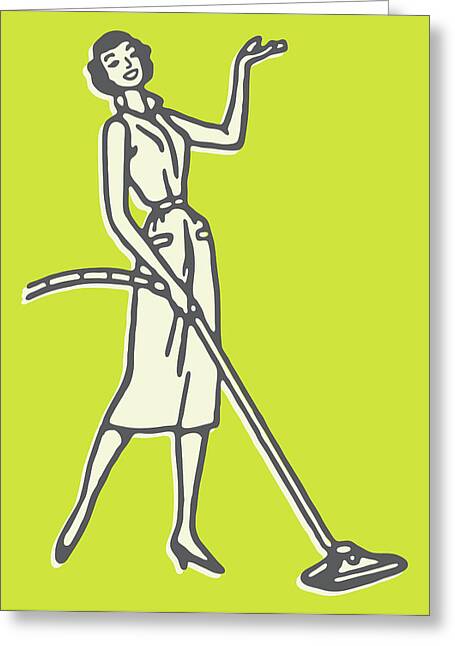 Cleaning is Good for the Soul Retro Cleaning Lady Gifts | Greeting Card