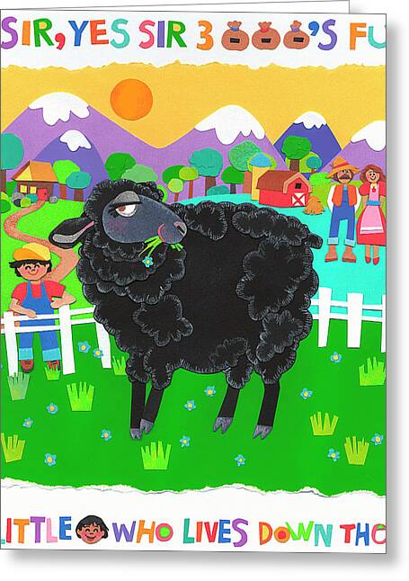 Baa Baa Black Sheep Greeting Card 