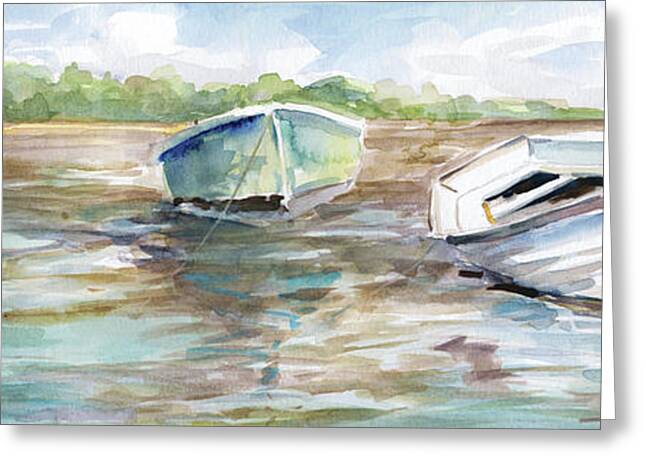Row Boat Greeting Cards