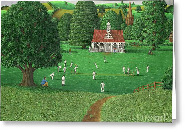 Cricket Players Greeting Cards