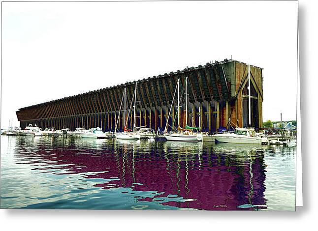 Ore Dock Greeting Cards