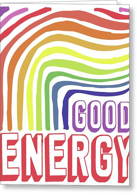 Energy Mixed Media Greeting Cards