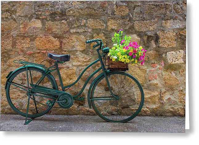 Bicycling Tuscany Greeting Cards