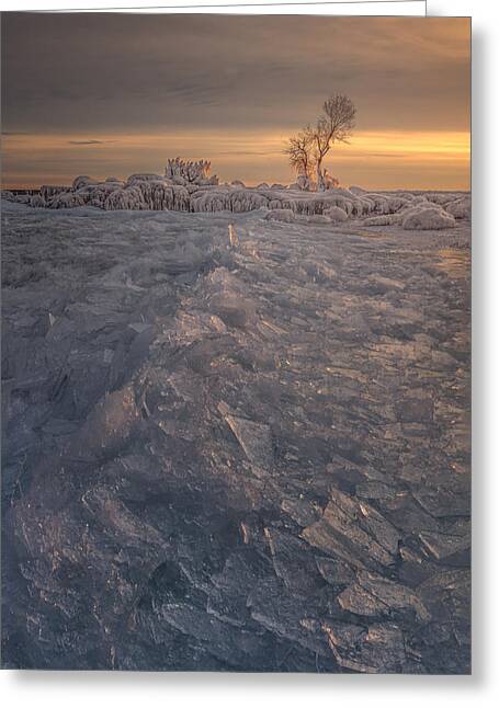 Shattered Ice Greeting Cards