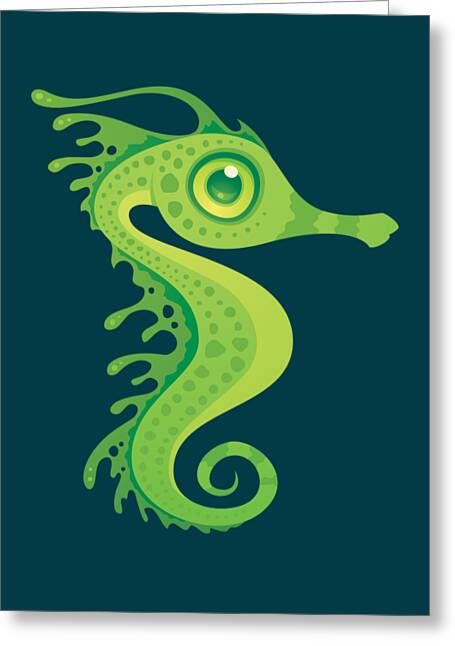 Leafy Sea Dragon Digital Art Greeting Cards
