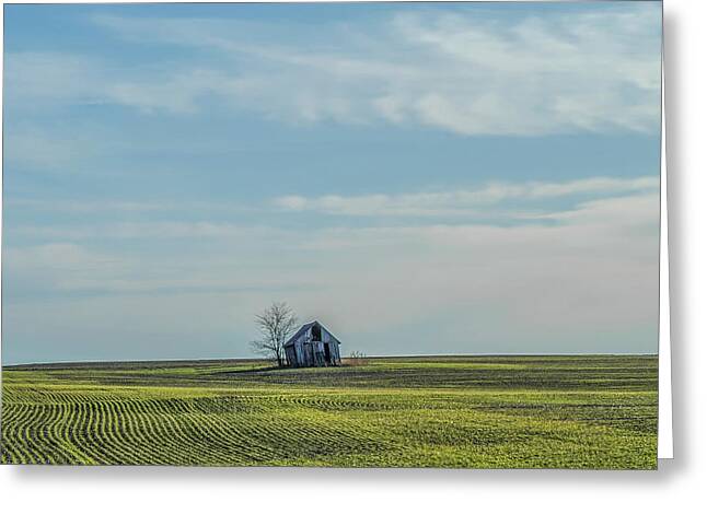 Little Barns In Kansas Greeting Cards