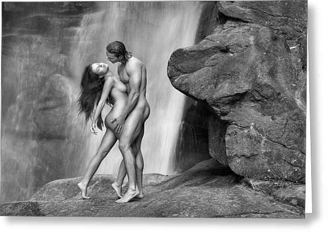 Black And White Nude Couple Photos Greeting Cards
