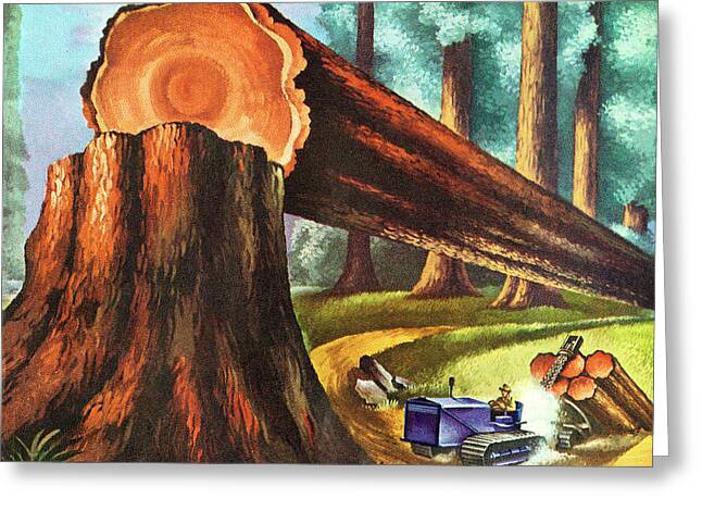 Lumber Industry Greeting Cards