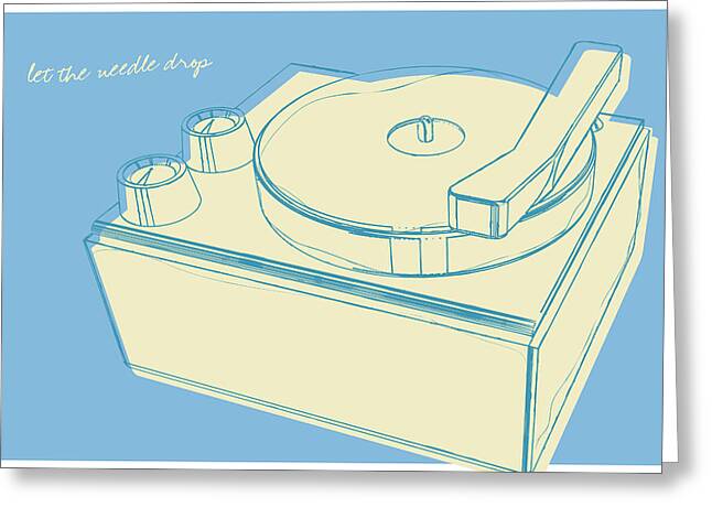 Record Player Needle Greeting Cards