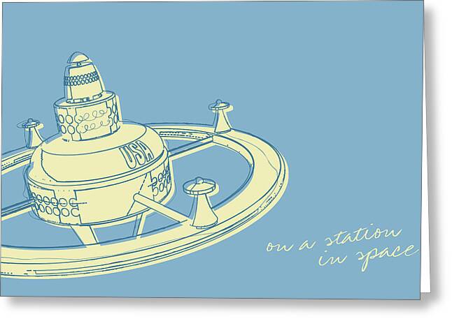 Space Station Greeting Cards